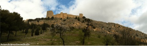 Vista exterior castillo de Santa Catalina Jaén 